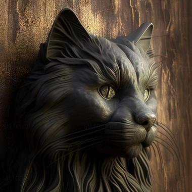 3D model Nebelung cat (STL)